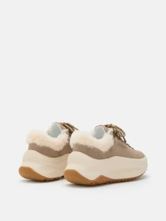 Adidași Moon247 City din piele de oaie bej