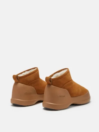 Botine joase din piele de căprioară maro Mezzaluna