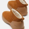 Botine joase din piele de căprioară maro Mezzaluna Botine joase din piele de căprioară maro Mezzaluna