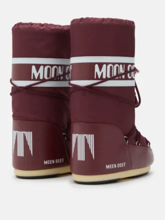 Cizme Icon din nailon, culoare burgund