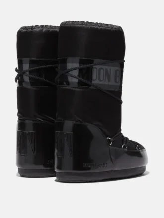 Cizme Icon Glance din satin negru