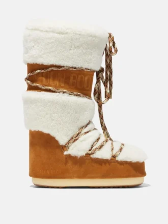 Cizme Lab69 Icon din piele de oaie crem