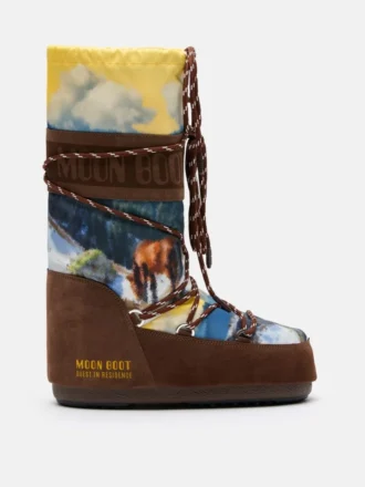 Cizme Moon Boot X Guest in Residence Icon High Postcard Cocoa