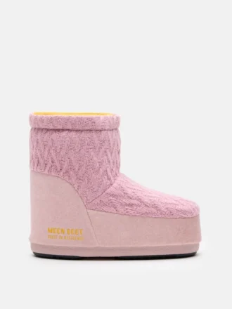 Cizme Moon Boot X Guest in Residence Icon Low No Lace Rose Knit