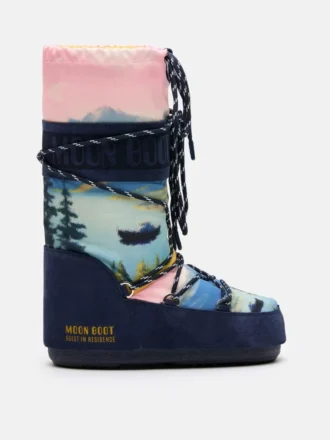 Cizme Moon Boot X Guest in Residence Icon Postcard Midnight