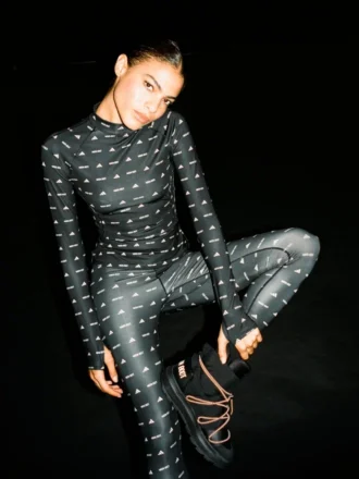 Colanți negri Adidas X Moon Boot