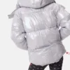 Jacheta matlasată Adidas X Moon Boot argintie Jacheta matlasată Adidas X Moon Boot argintie