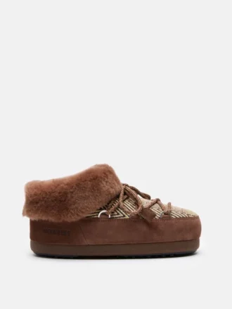 Moon Boot X Guest in Residence Evx Chalet Cocoa Faux Fur Muleși