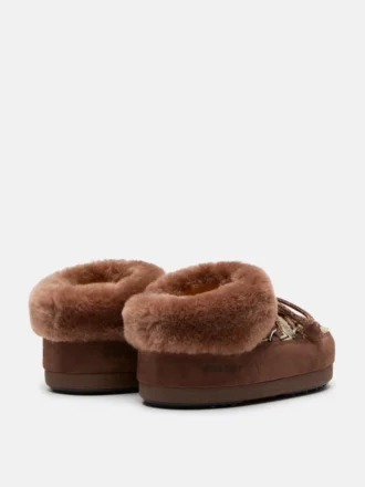 Moon Boot X Guest in Residence Evx Chalet Cocoa Faux Fur Muleși