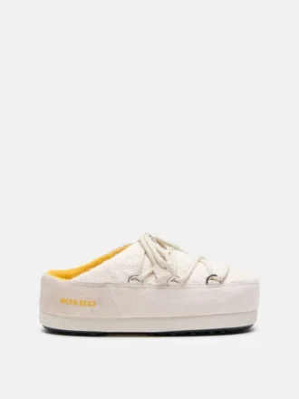 Moon Boot X Guest in Residence Evx White Sand Knit Mules