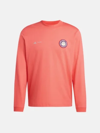 Tricou cu mâneci lungi Adidas X Moon Boot roșu